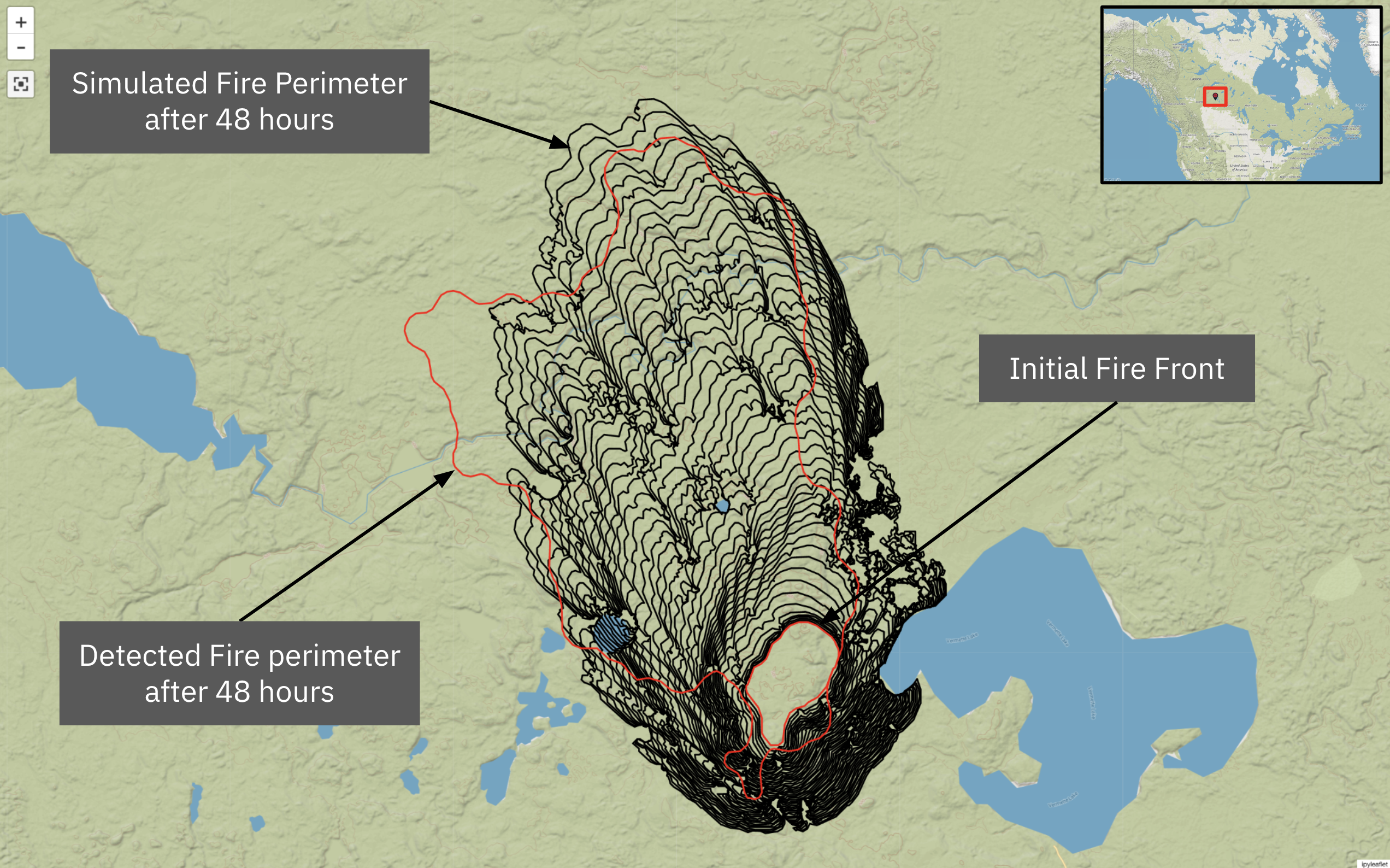 Fire Spread Model Wildfire spread modelling - May 2023